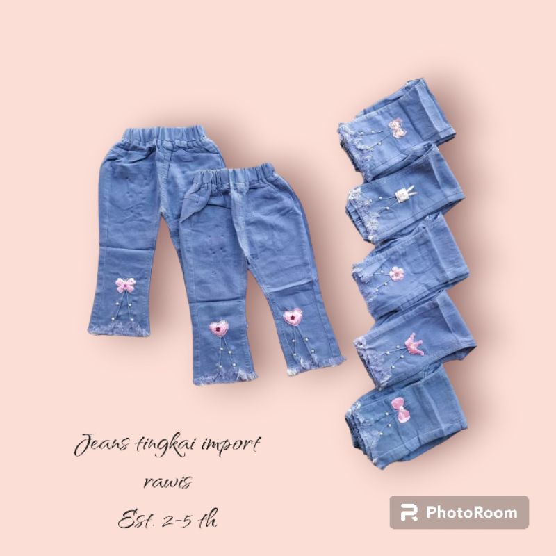 2-5 th celana jeans tingkai rawis import