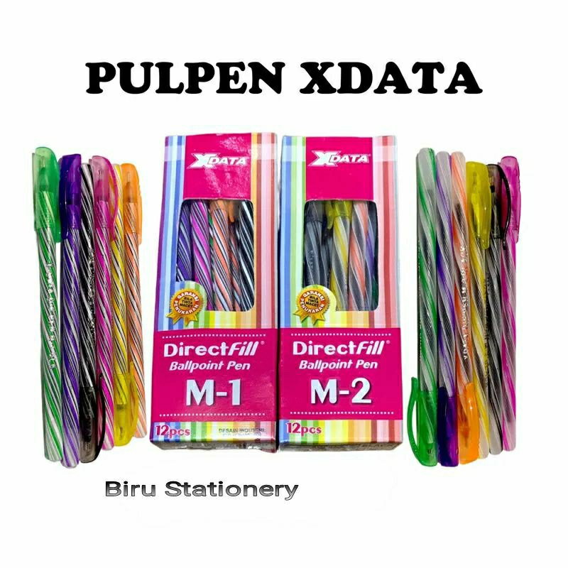 

(12pcs)Bulpen X DATA /Bolpen pelangi 1000 an