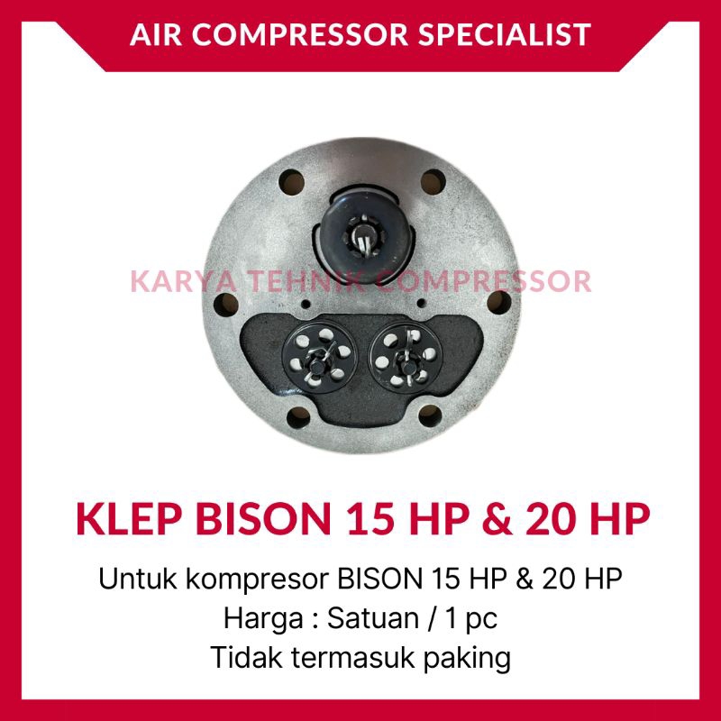Lempengan Klep Valve Assy Kompresor Udara BISON 15 HP & 20 HP