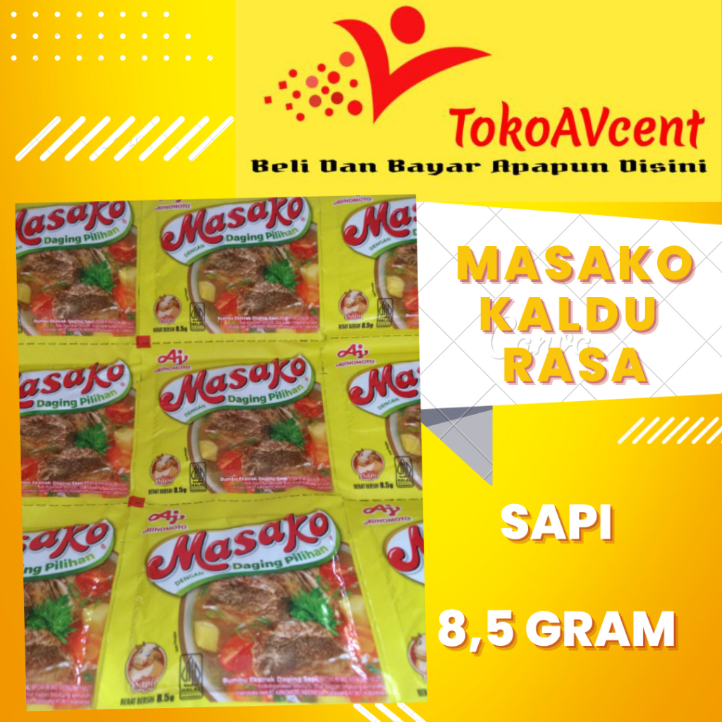 

Masako® Bumbu Serbaguna Penyedap Rasa Sapi 8,5 gram (12PCS)