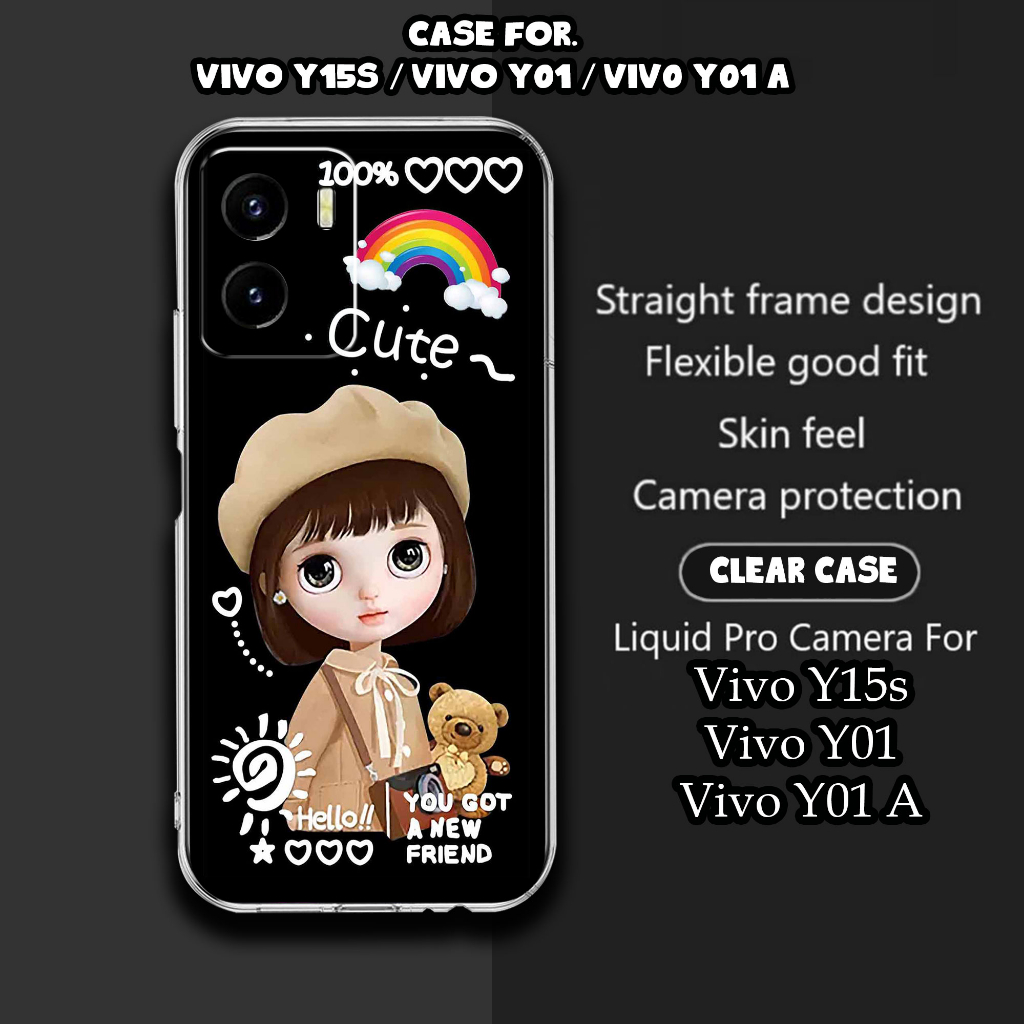 CASE VIVO Y15S / VIVO Y01 / VIVO Y01A MOTIF [CUTE] TERLARIS CASING VIVO Y15S / Y01 / Y01A TERBARU CL