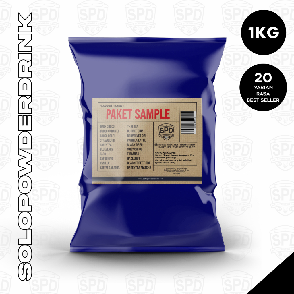

Sample Bubuk Minuman 20 Varian Rasa