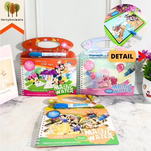 

Buku Gambar Mewarnai 12 Halaman Magic Water Color BH3 Princess Little Pony Mickey Minnie Kreativitas Anak Coloring Funny Fancy Stuff Best Gift Hampers Souvenir Ready Grosir Kado Ulang Tahun READY COD