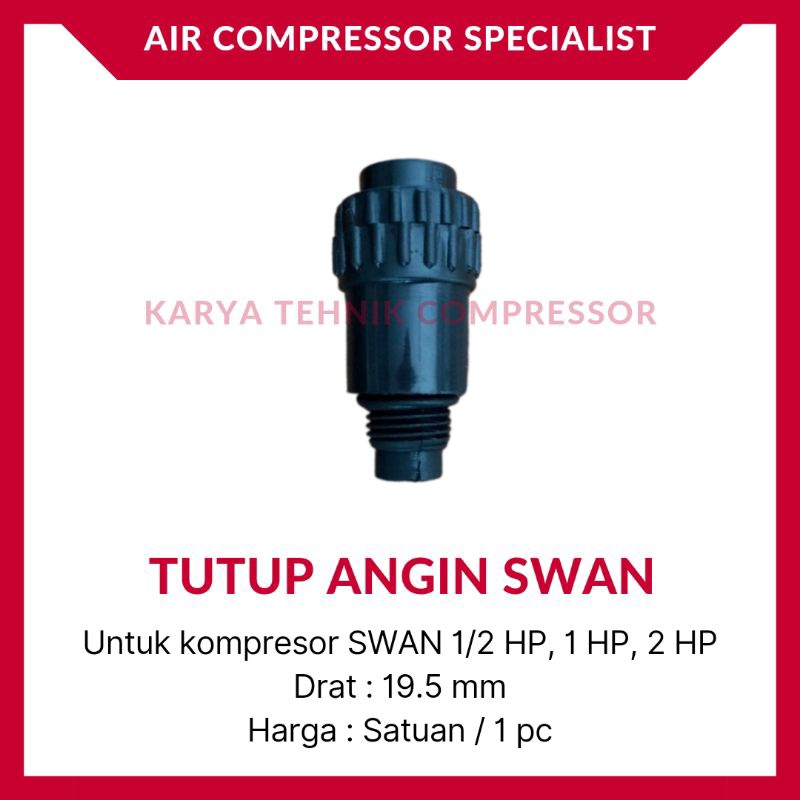 Tutup Angin Breathing Cover Kompresor Udara SWAN 1/2 HP 1 HP 2 HP