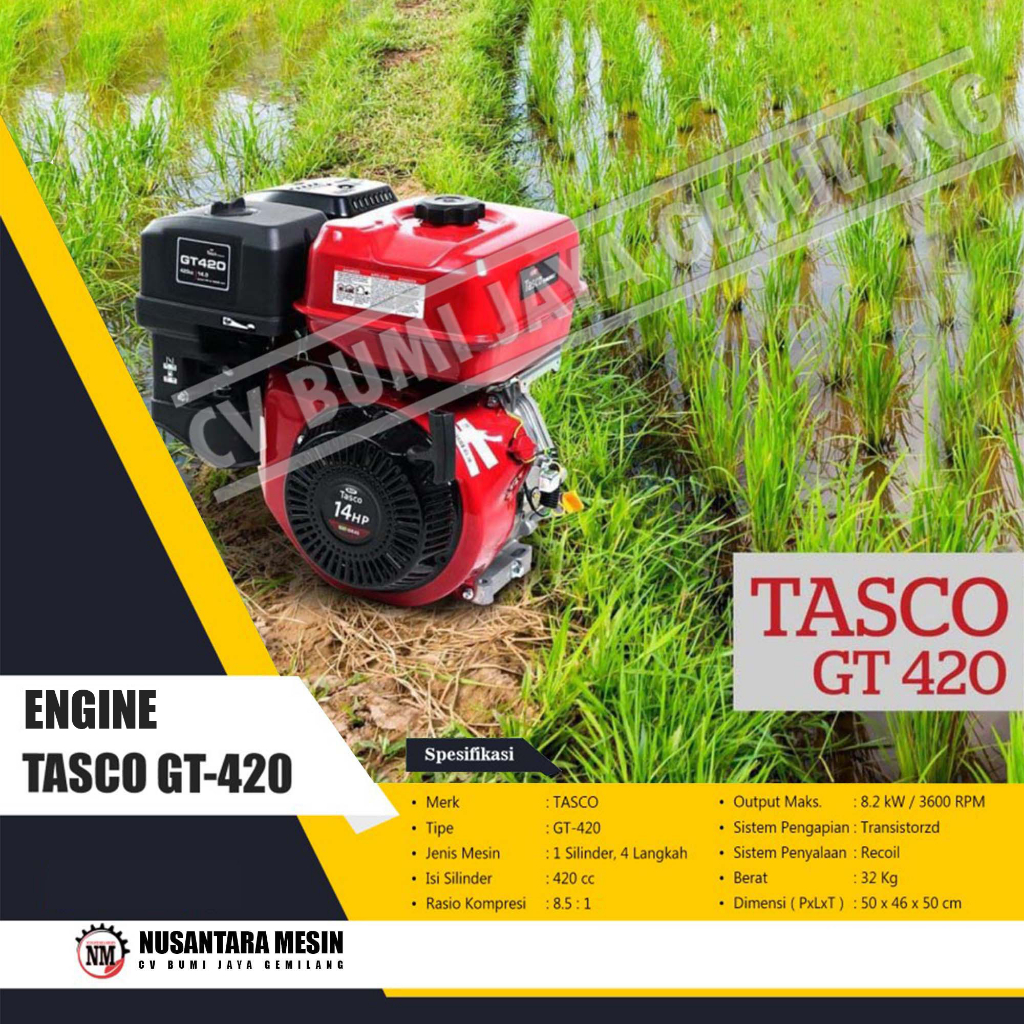 MESIN PENGGERAK SERBAGUNA / ENGINE TASCO POWERDEX GT 420