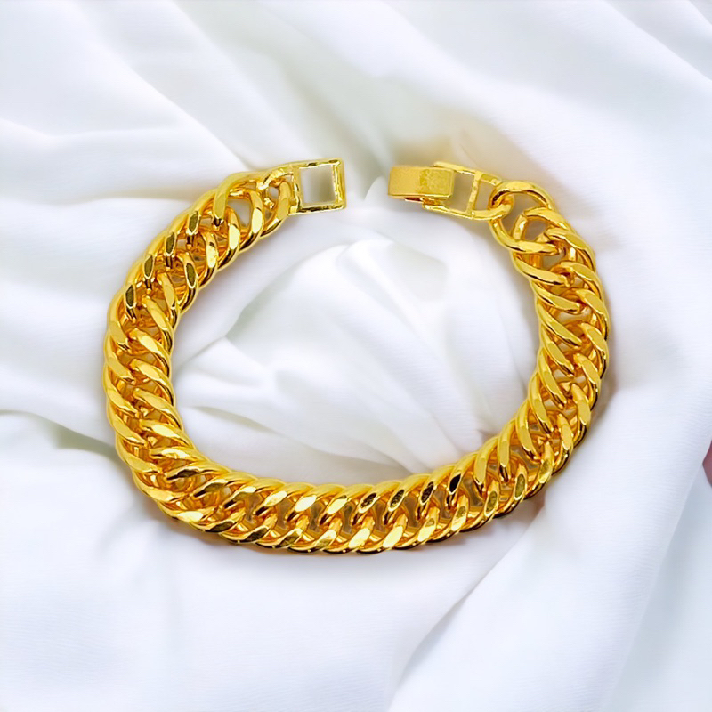 Gelang tangan wanita / yaxiya / xuping / gelang rante jumbo / lapis emas