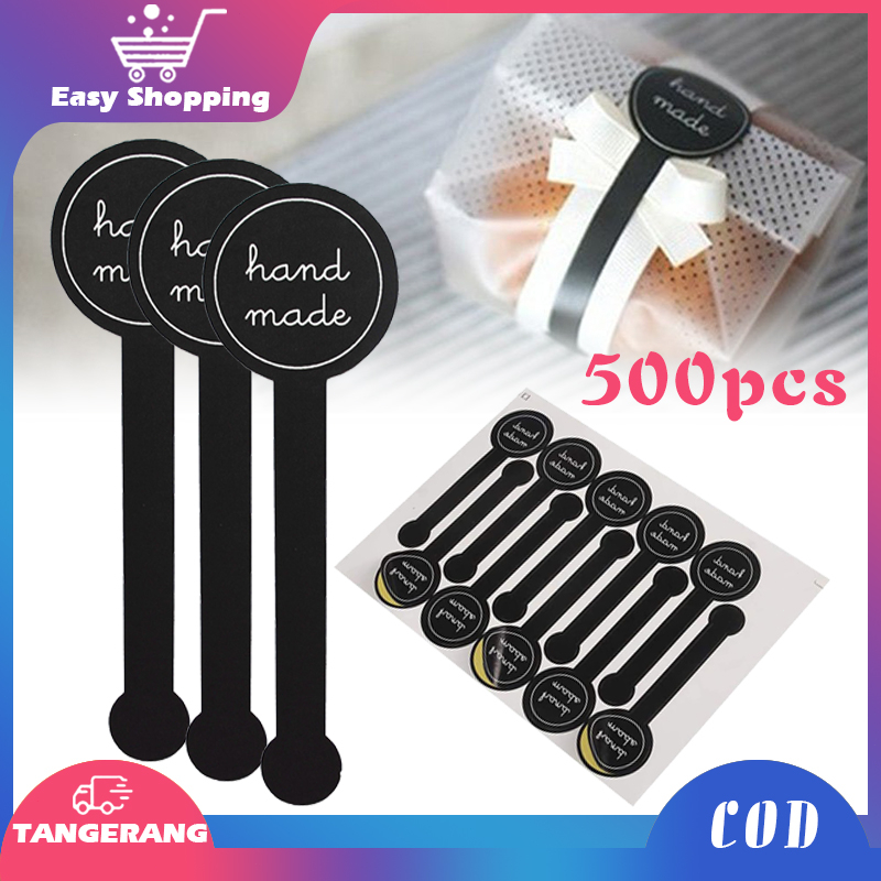 

500pcs Stiker Segel Label Handmade Stiker Hand Made Stiker Segel Kemasan Stiker Kemasan