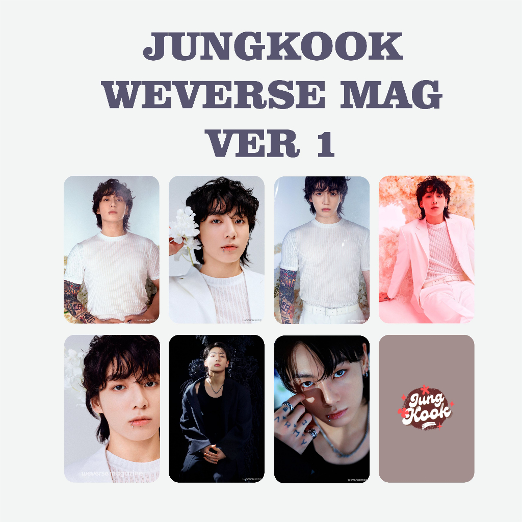 [KUKIRA] Photocard Jungkook Weverse Magazine