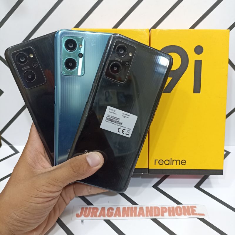 Realme 9i 6/128GB Hp Second Seken Bekas Fullset