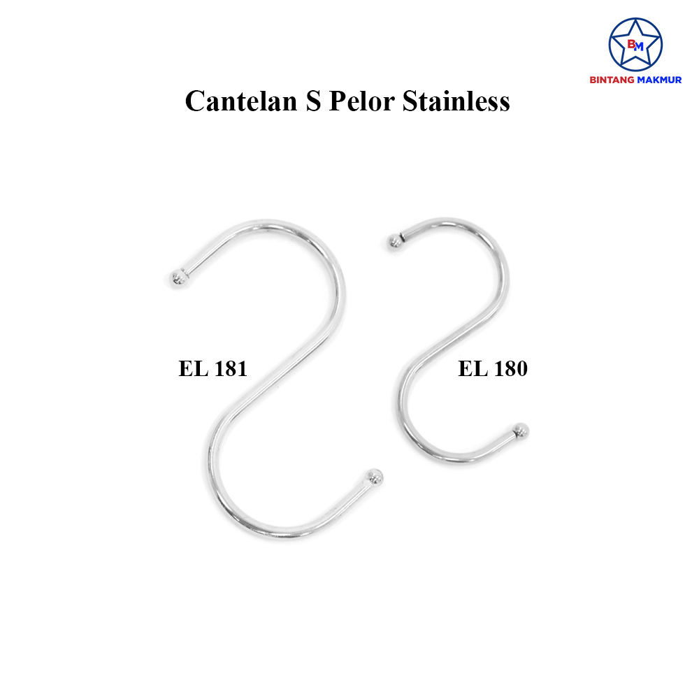 Cantolan Hook S Stainless Cantelan Hanger Baju S Pelor Cantelan Display