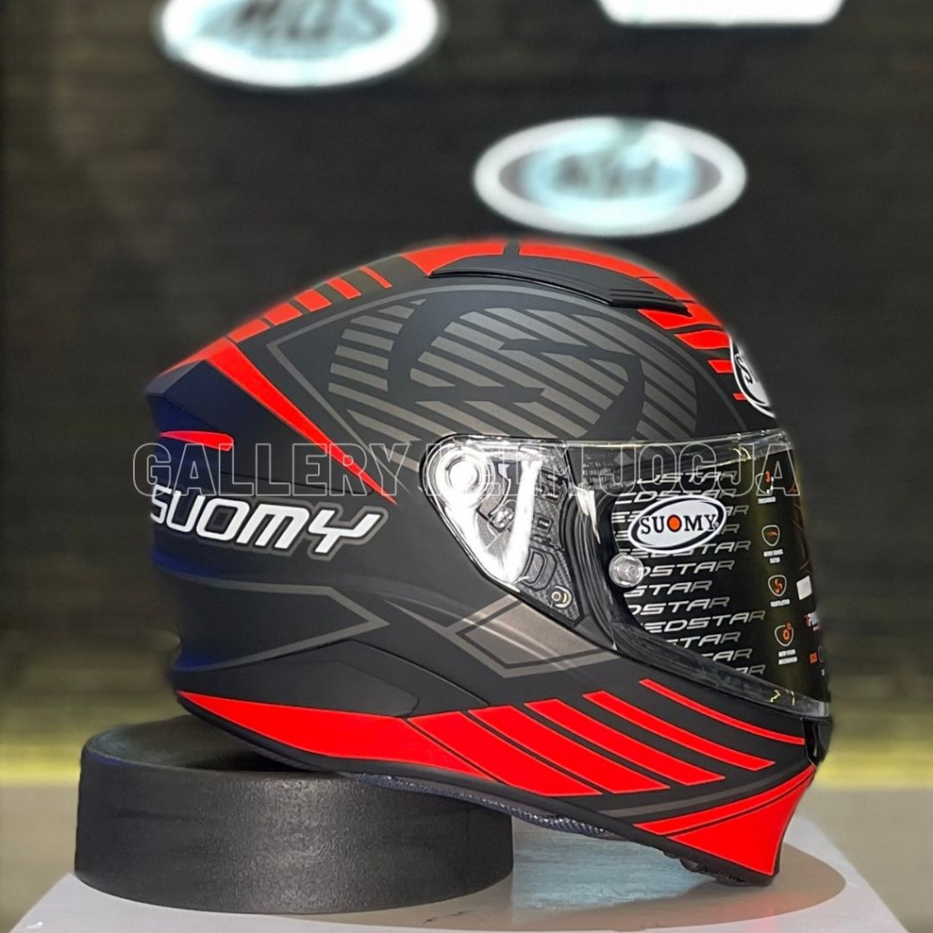 SUOMY Speed Star SP 1 Matt Red / SUOMY Speedstar SP 1 Matt Red / helm full face / helm berkelas / he