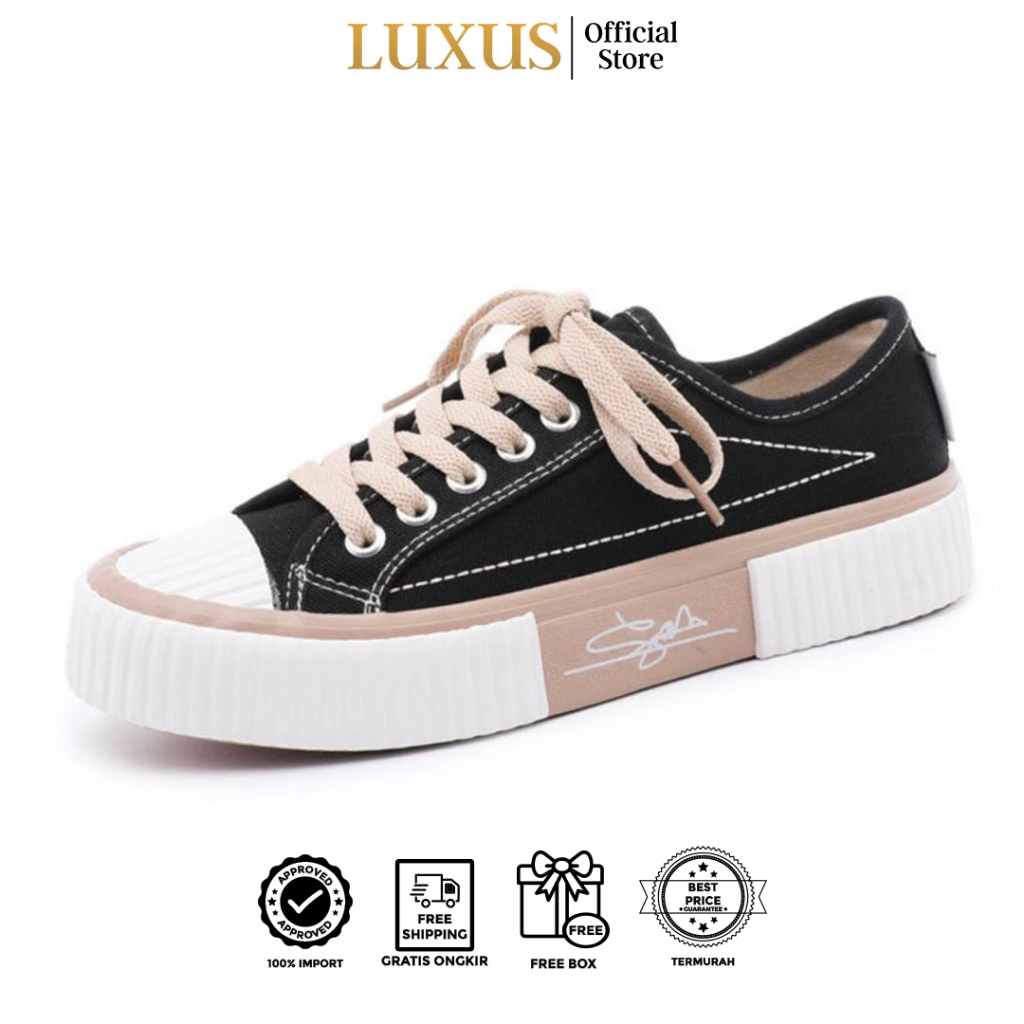 Luxus Shinee Sepatu Sneakers Kanvas Import Korea - Lxa19