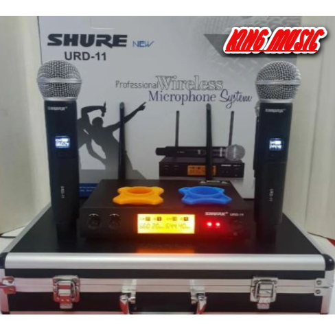 MIC WIRELESS SHURE URD11 PLUS HARDCASE MIC WIRELESS SHURE URD 11 KOPER
