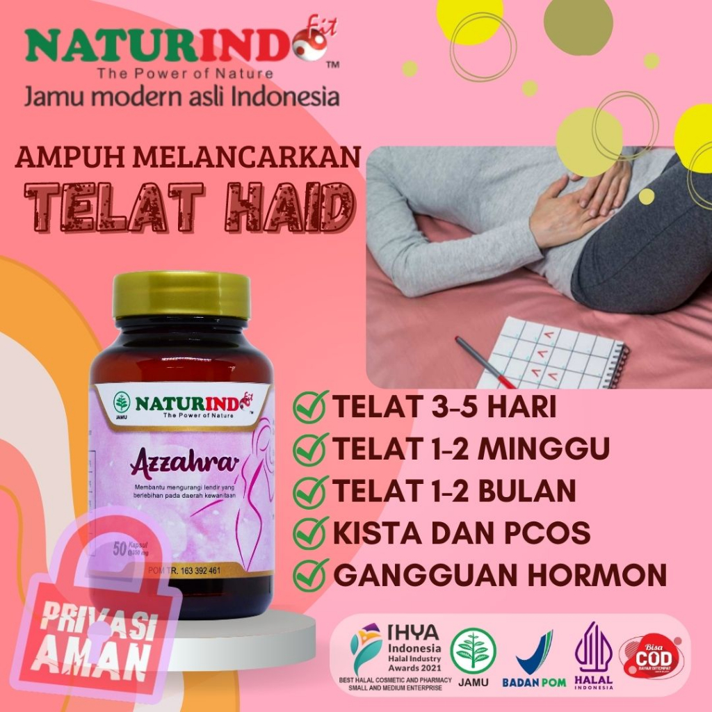 Obat Herbal Telat Datang Bulan Gangguan Hormon Haid Pelancar Menstruasi Tidak Teratur Keputihan Gata