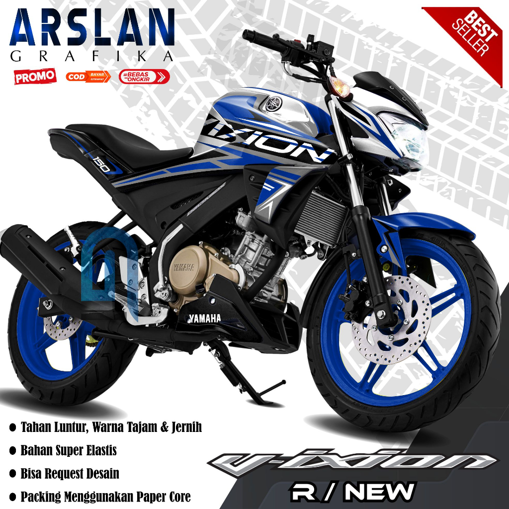 TERBARU Decal VIXION R/NEW THUNDER Full Body Stiker VIXION R/NEW THUNDER Full Body Motif Spesial THU