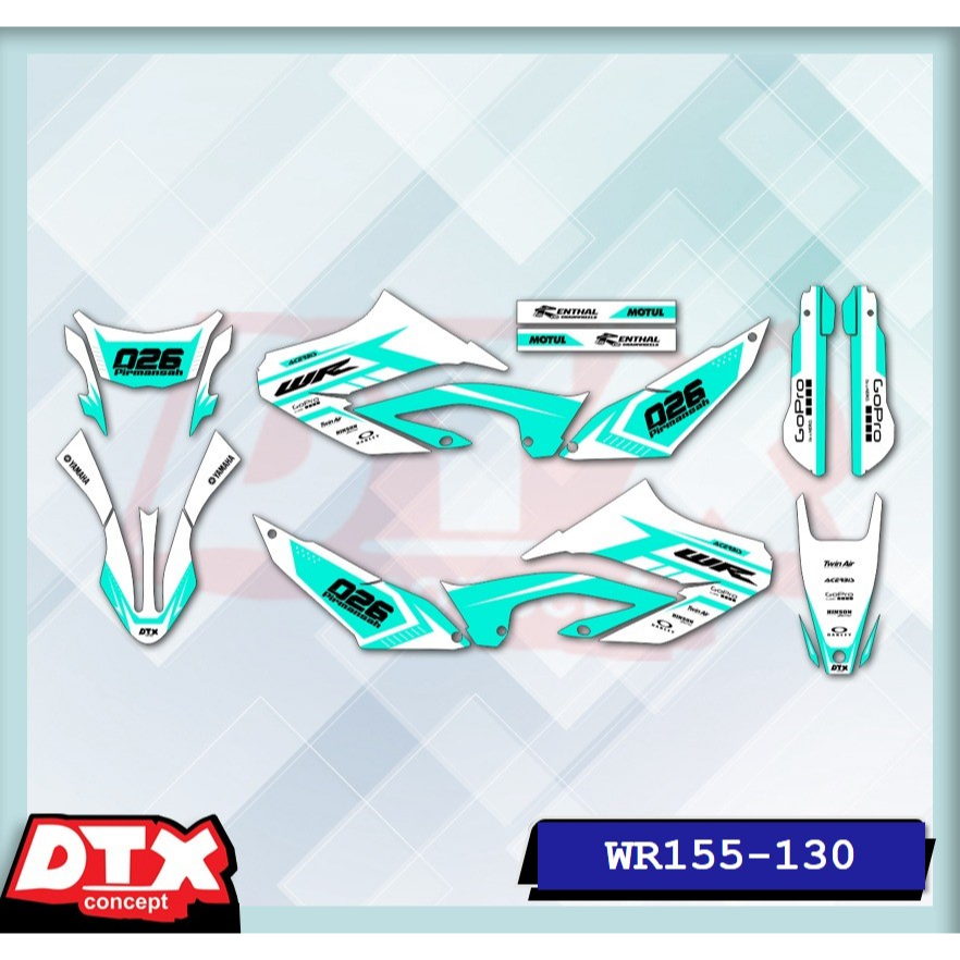 decal wr155 full body decal wr155 decal wr155 supermoto stiker motor wr155 stiker motor keren stiker