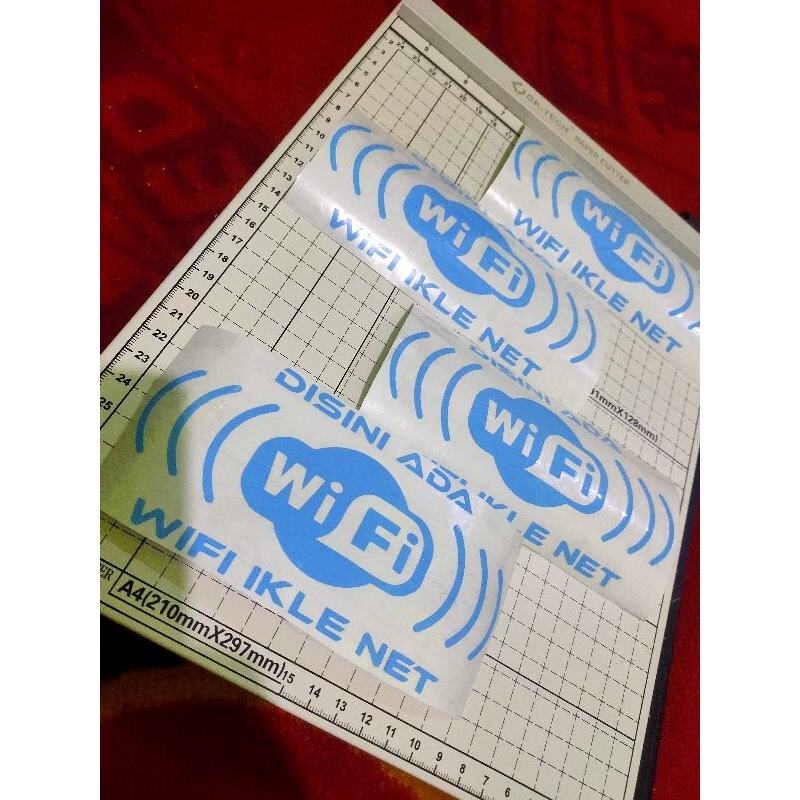 

Stiker cutting WiFi bisa custom nama wifi