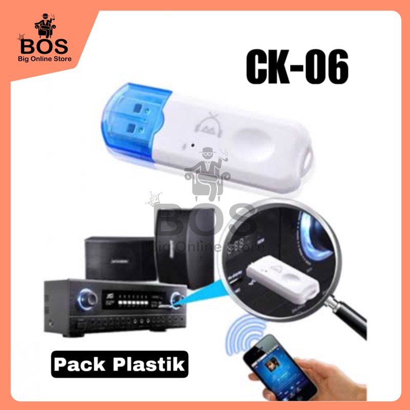 BOS - ( Min. 5 Pcs ) Bluetooth Receiver CK06 BT118 | USB BT-118 CK-06 untuk Speaker Mobil dll Tanpa 