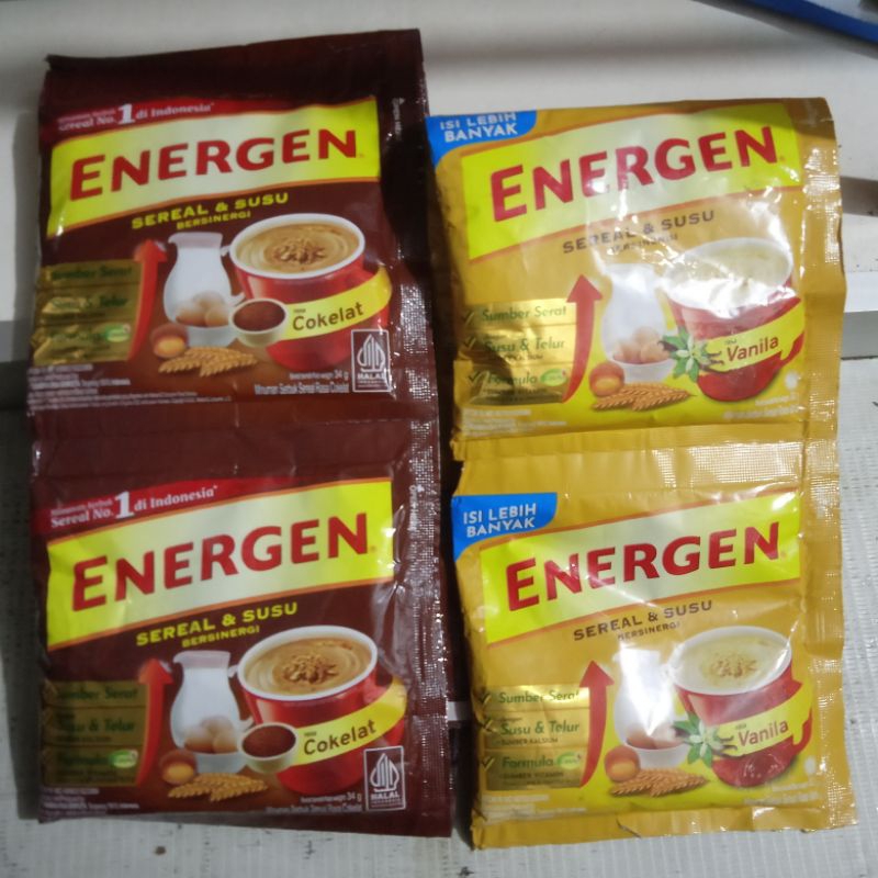 

Energen Cokelat / Vanila Kemasan Baru 5 sachet