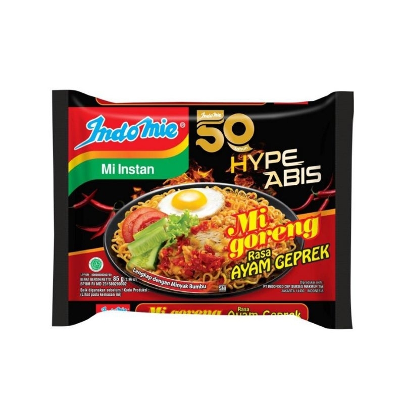 

INDOMIE HYPE ABIS INDOMIE GORENG AYAM GEPREK 85GR