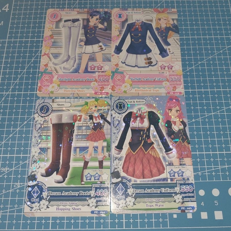 (SET) KARTU AIKATSU PROMOTION CARD STARLIGHT ACADEMY UNIFORM SET CARD DREAM ACADEMY UNIFORM SET CARD