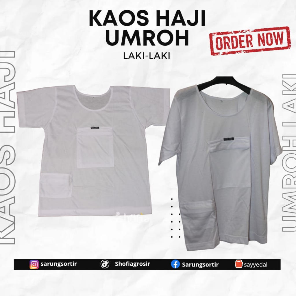 KAOS HAJI UMROH LAKI-LAKI BAGUS