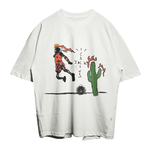 Tshirt Kaos Oversize Cactus Jack Travis Scott Rap Vintage Tee