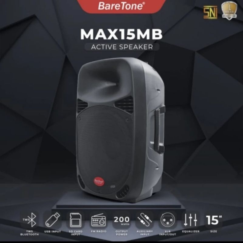 Speaker Aktif Baretone MAX 15 MB Original 15 inch Active BARETONE MAX15MB