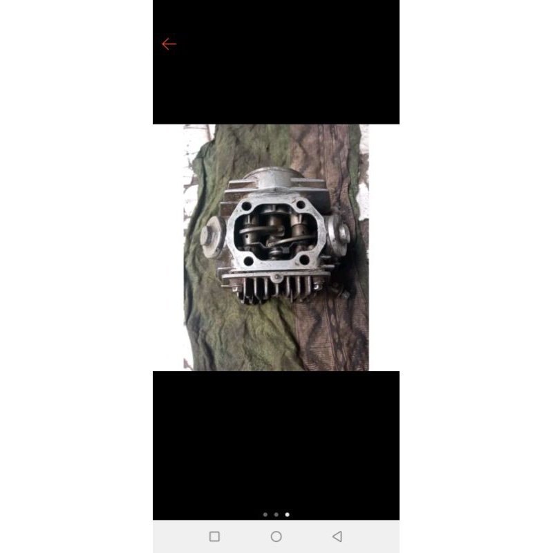 blok silinder head isian Honda SupraX lama Astrea grand ORIGINAL copotan secon