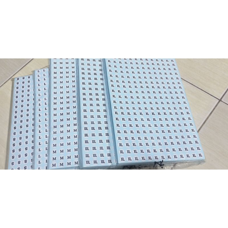

Kertas Label tempel Huruf Size 1 Pack