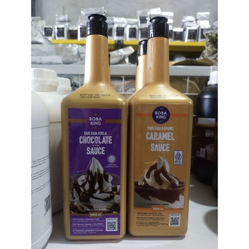 

Boba King Caramel Choco Sauce Saus Karamel dan Coklat 1000ml