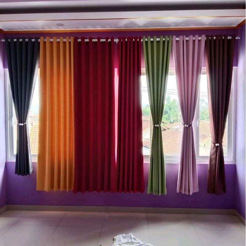 Gorden Blackout Polos Premium Gorden Pintu Gorden Jendela