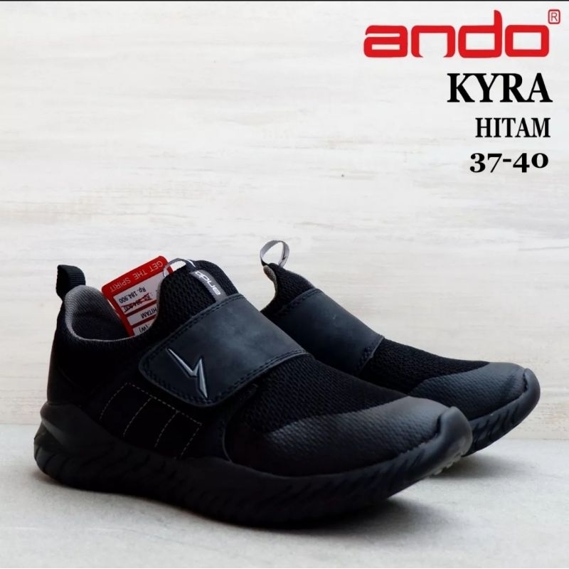 Sepatun ANDO KYRA Size 37-40 - Sepatu Sekolah Perempuan - Sneakers Slip On Wanita
