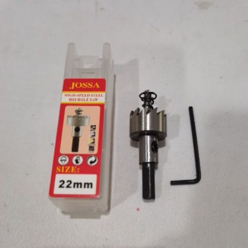 hole saw HSS 22mm / hole saw besi 22mm jossa