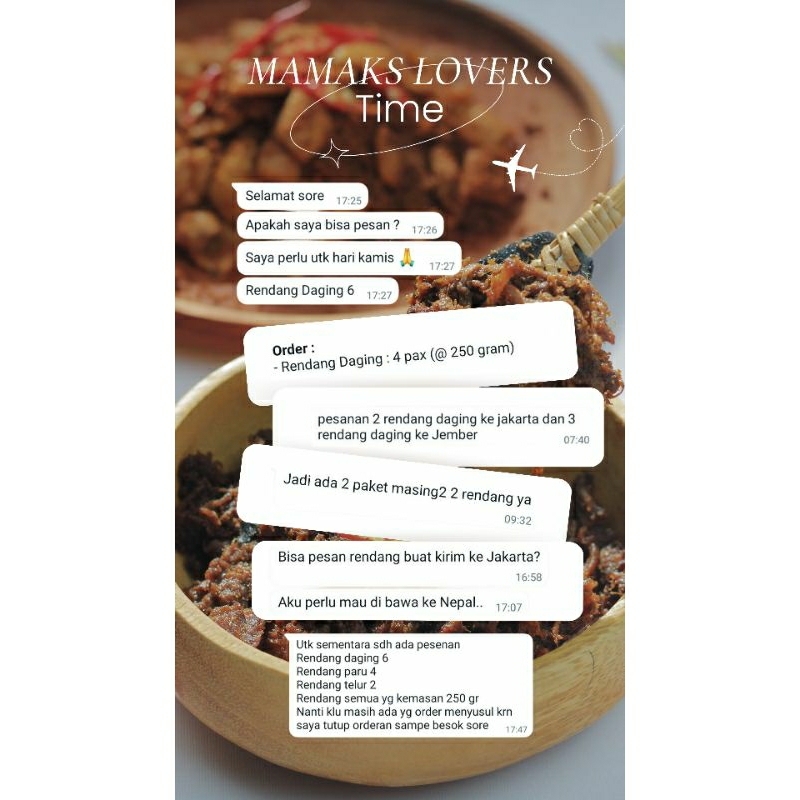 

Korzaln Rendang Daging Sapi Padang 250 Gram (Halal Mui Bpom) - Mamaks