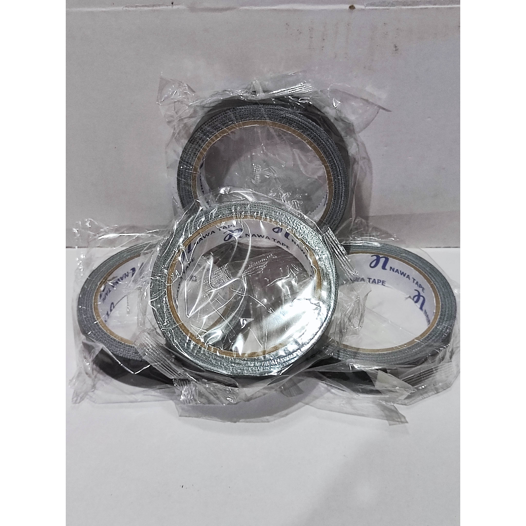 

BISA COD LAKBAN HITAM JILID/CLOTH TAPE UKURAN 24 MM X 10 Meter 1 PCS