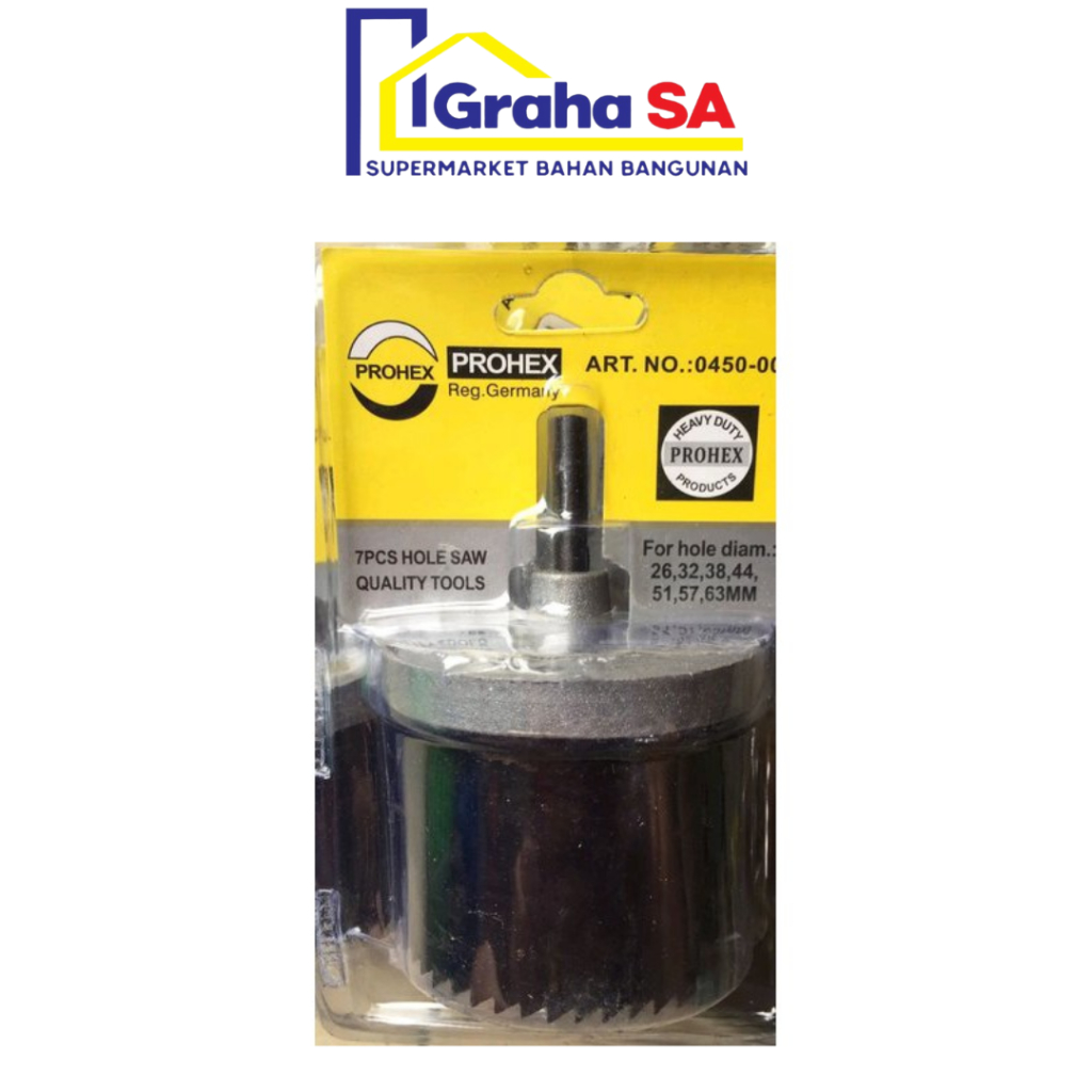 PROHEX HOLE SAW SET 7 PCS