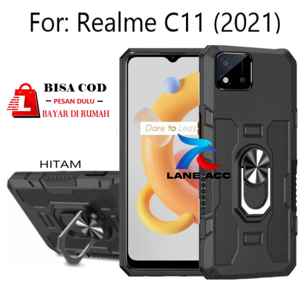 KESING ARMOR HIT EYE RING REALME C11(2021) -HARD CASE-STANDING ROBOT REALME C11 (2021)