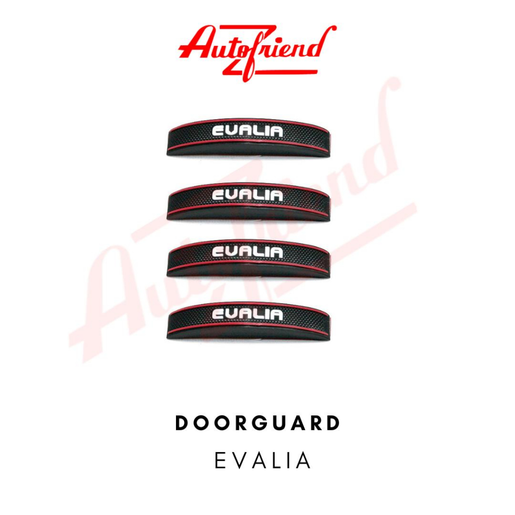 pelindung pintu mobil EVALIA 4 pcs doorguard EVALIA hitam putih aksesoris mobil NISSSAN EVALIA