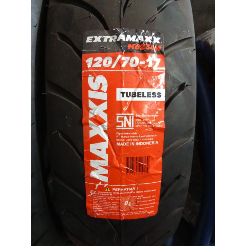 (Free Pentil) Ban Tubeles  MAXXIS Extramax 120/70-17