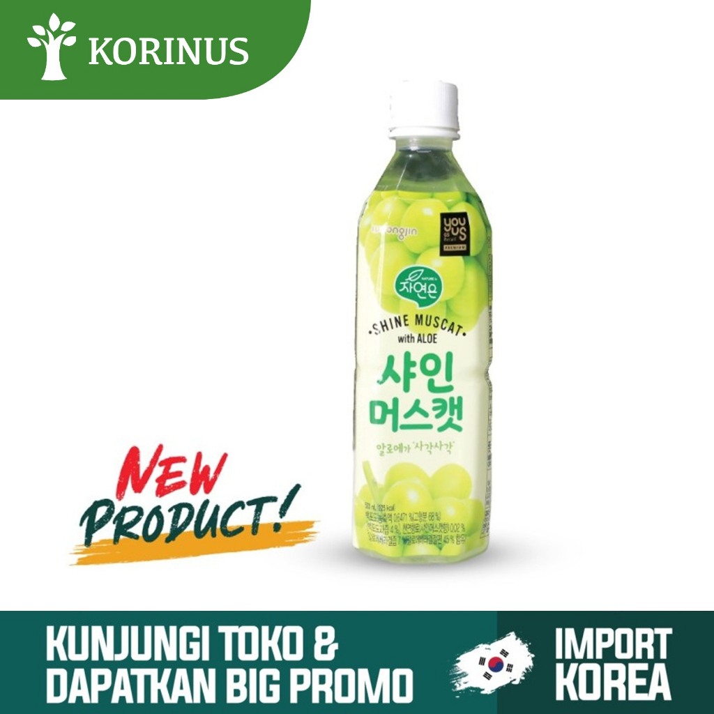 

K- Shine Muscat With Aloe/Minuman Buah Rasa Buah Anggur dengan Lidah Buaya 500ml