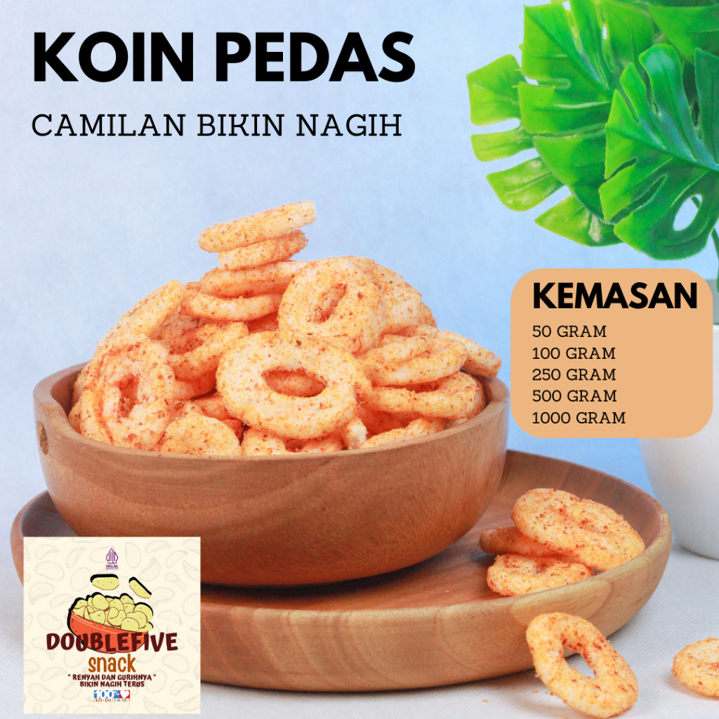 

KERUPUK KOIN PEDAS / KERUPUK RING EXTRA PEDAS