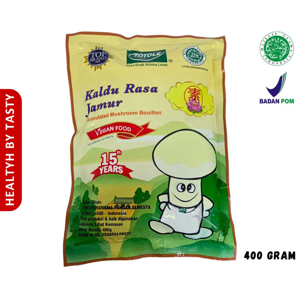 

Kaldu Rasa Jamur Totole Penyedap Rasa Mushroom Bouillon 400g