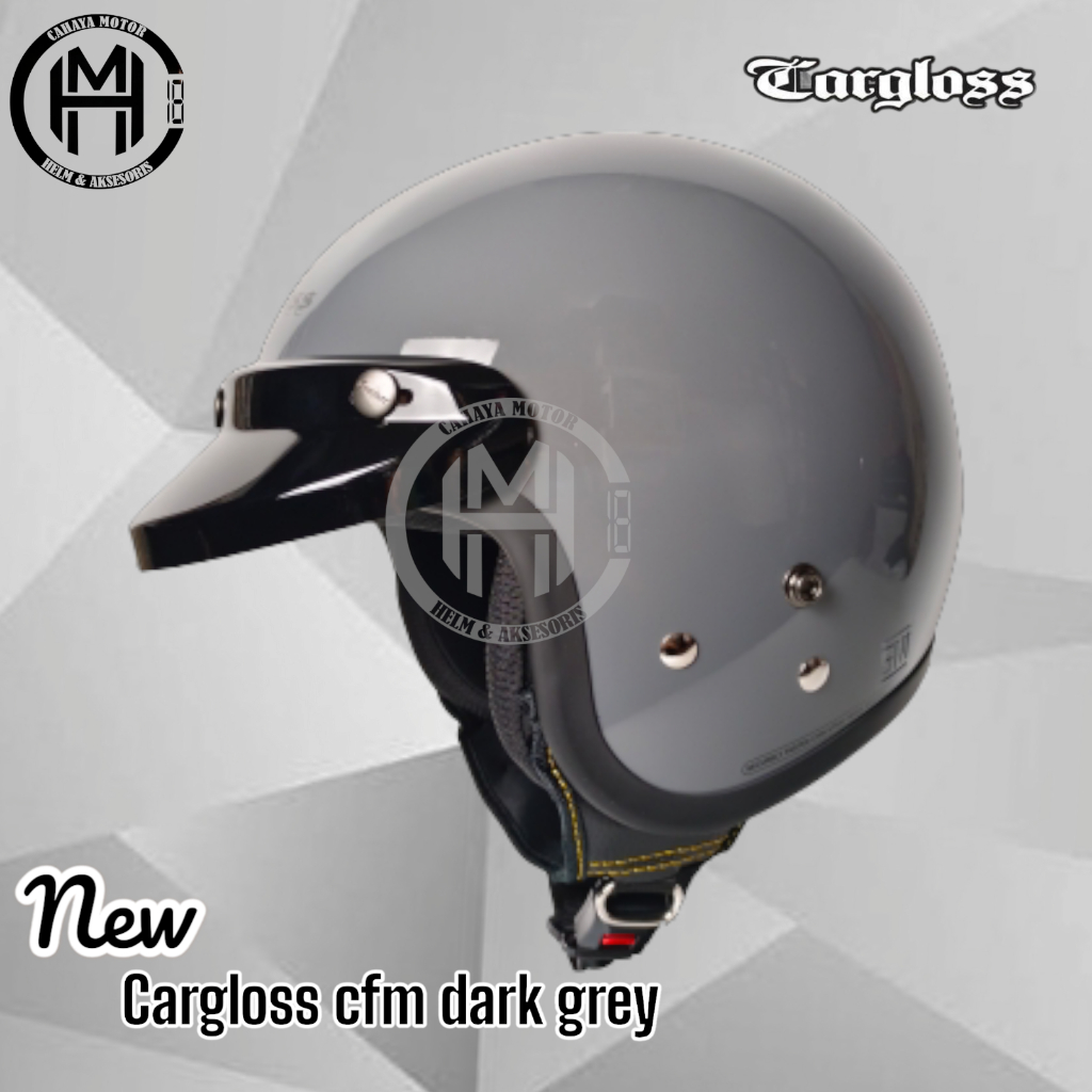 HELM CARGLOSS CFM DARK GREY ORIGINAL|HALF FACE