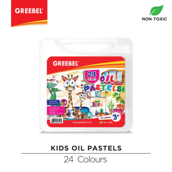 Greebel Oil Pastel Crayon / Krayon 12 / 18 / 24 / 36 / 48 / 55 Warna