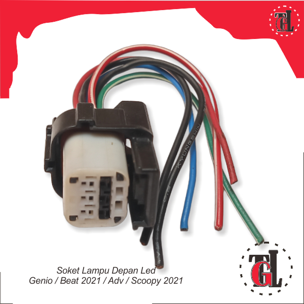 Soket Lampu Depan Led Genio / Beat 2021 / Adv / Scoopy 2021