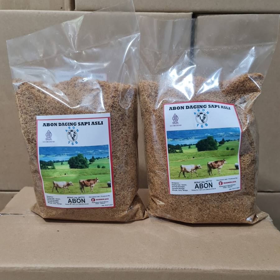 

Abon Sapi Cap 168 Biru Kemasan 1 Kg