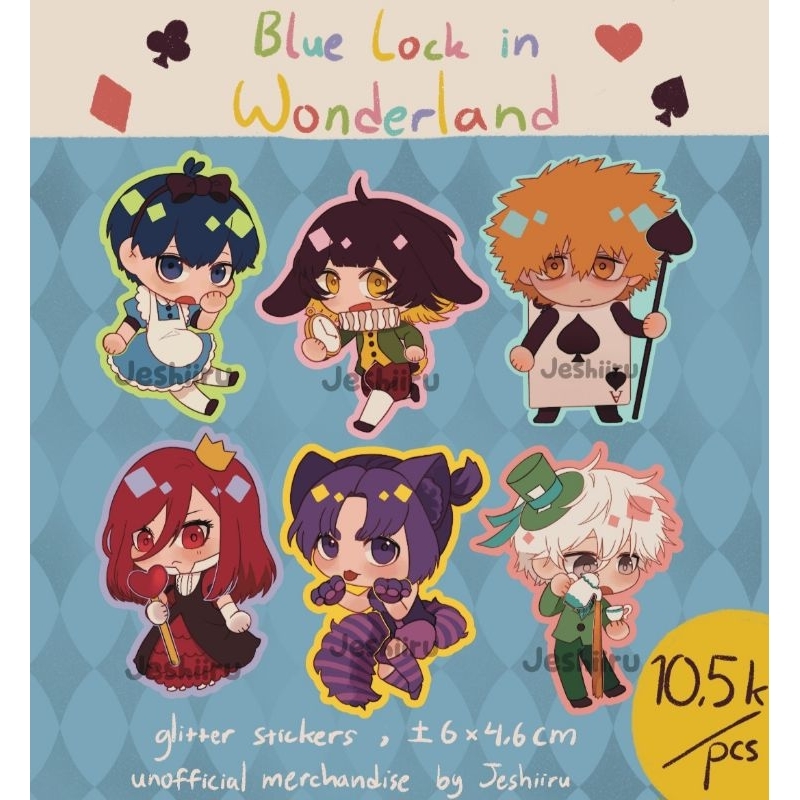 

Blue Lock in Wonderland Glitter Sticker by Jeshiiru
