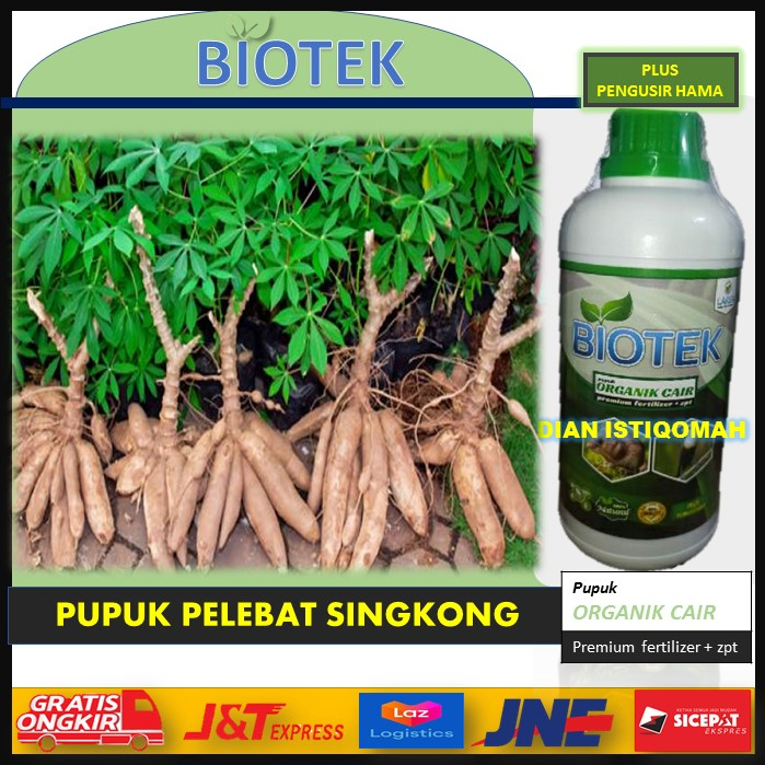 Biotek 500 Ml Pupuk Cair Pelebat Tanaman Singkong