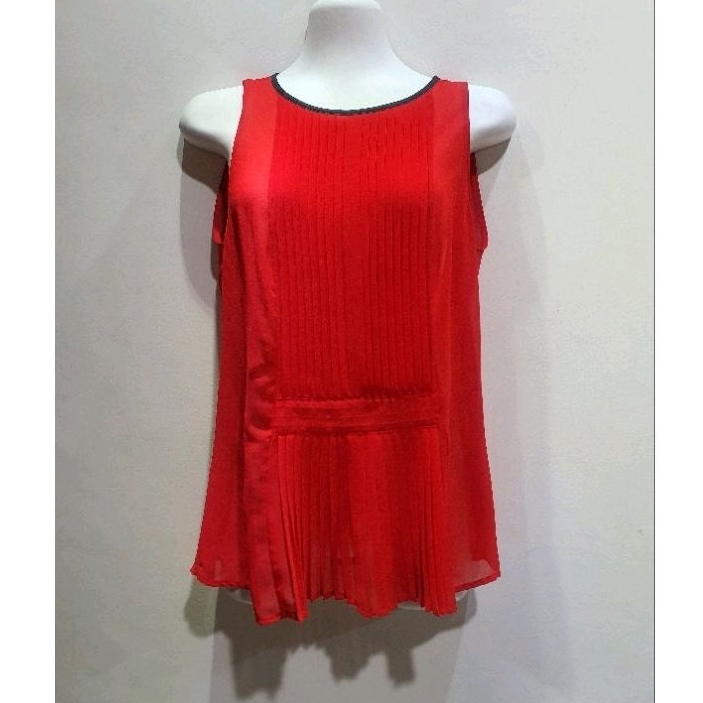 Blouse Zara Top Red Size L